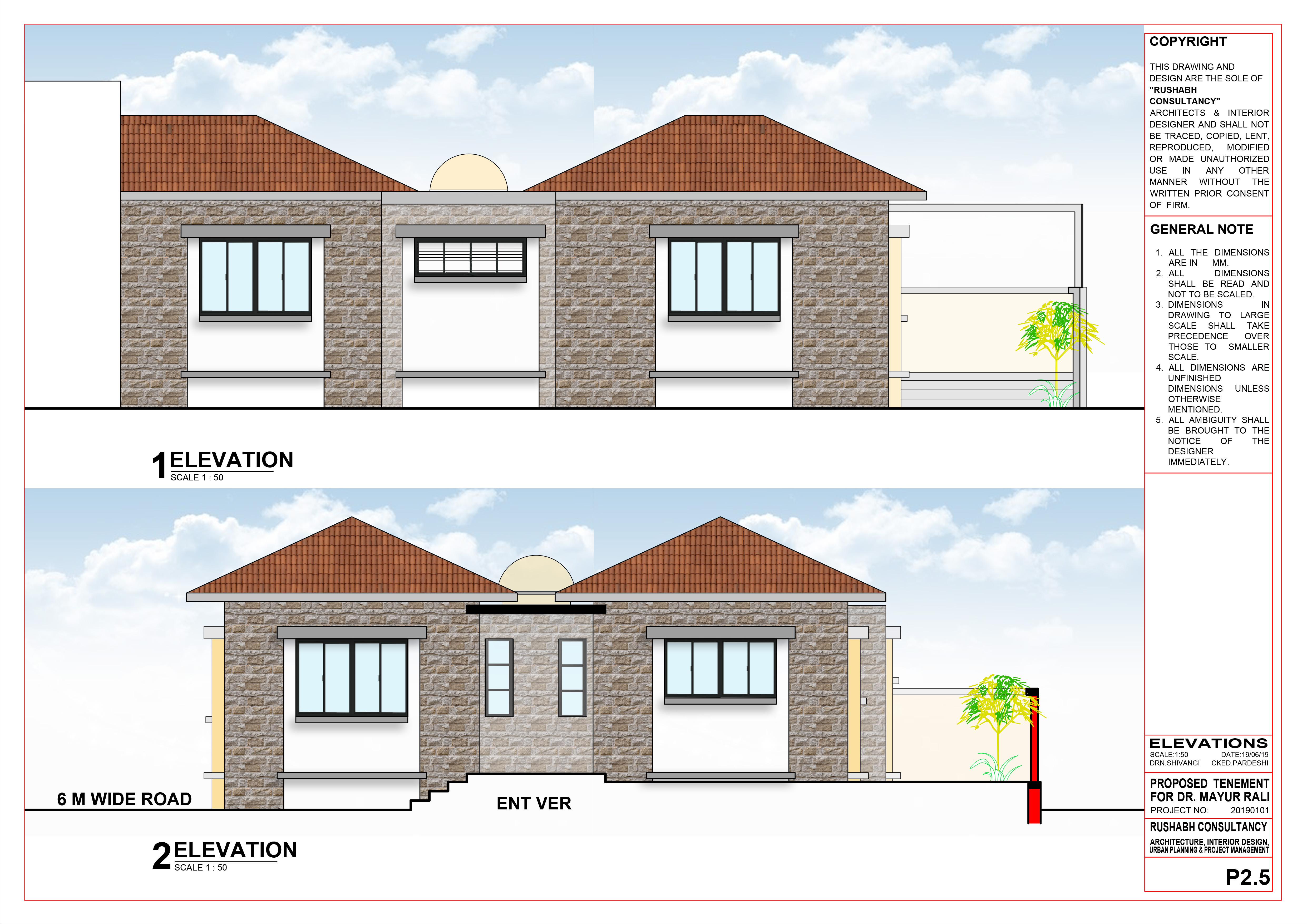 Residence for Mrs. Nandi (Unrealized Project) - image 2