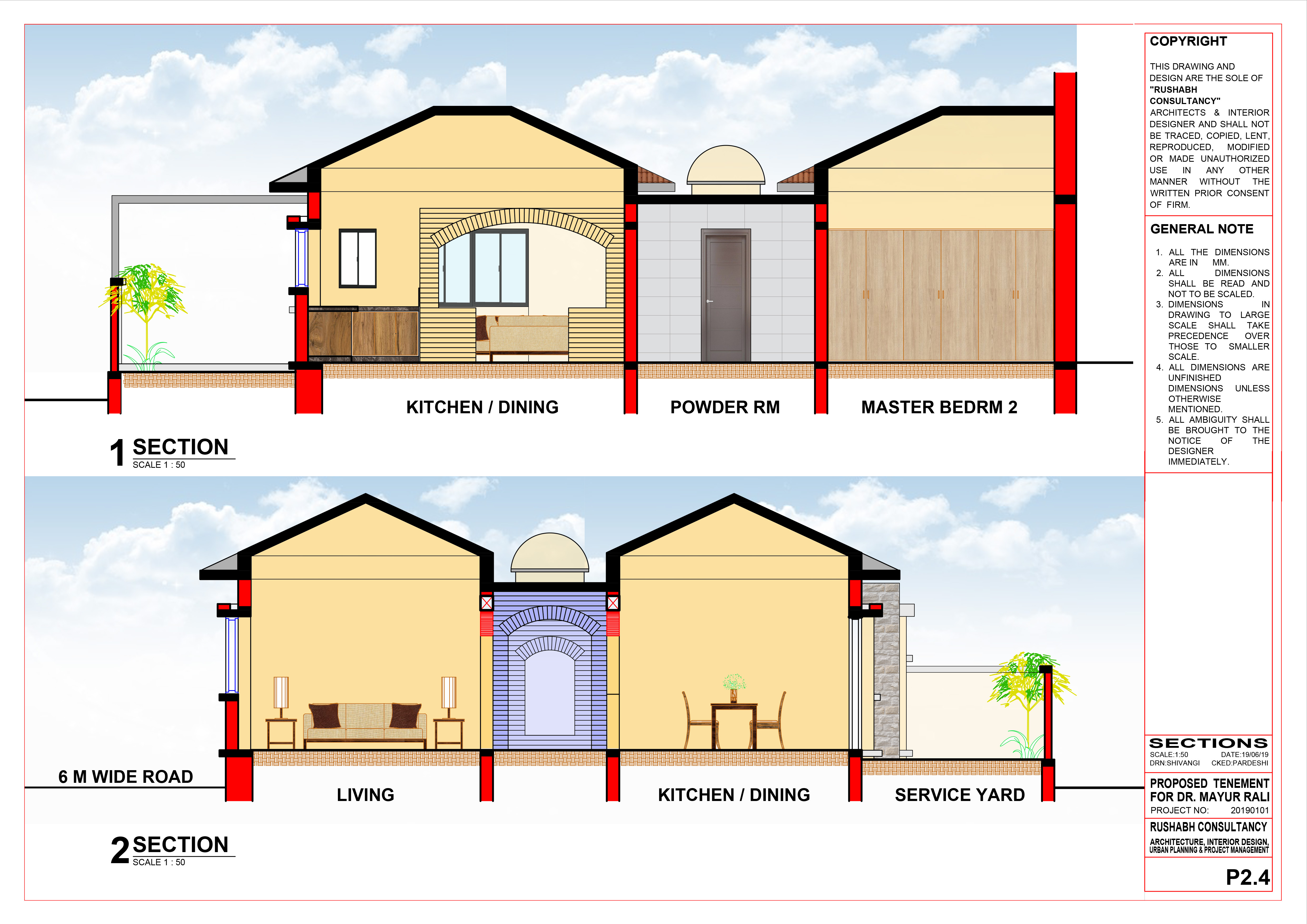 Residence for Mrs. Nandi (Unrealized Project) - image 4