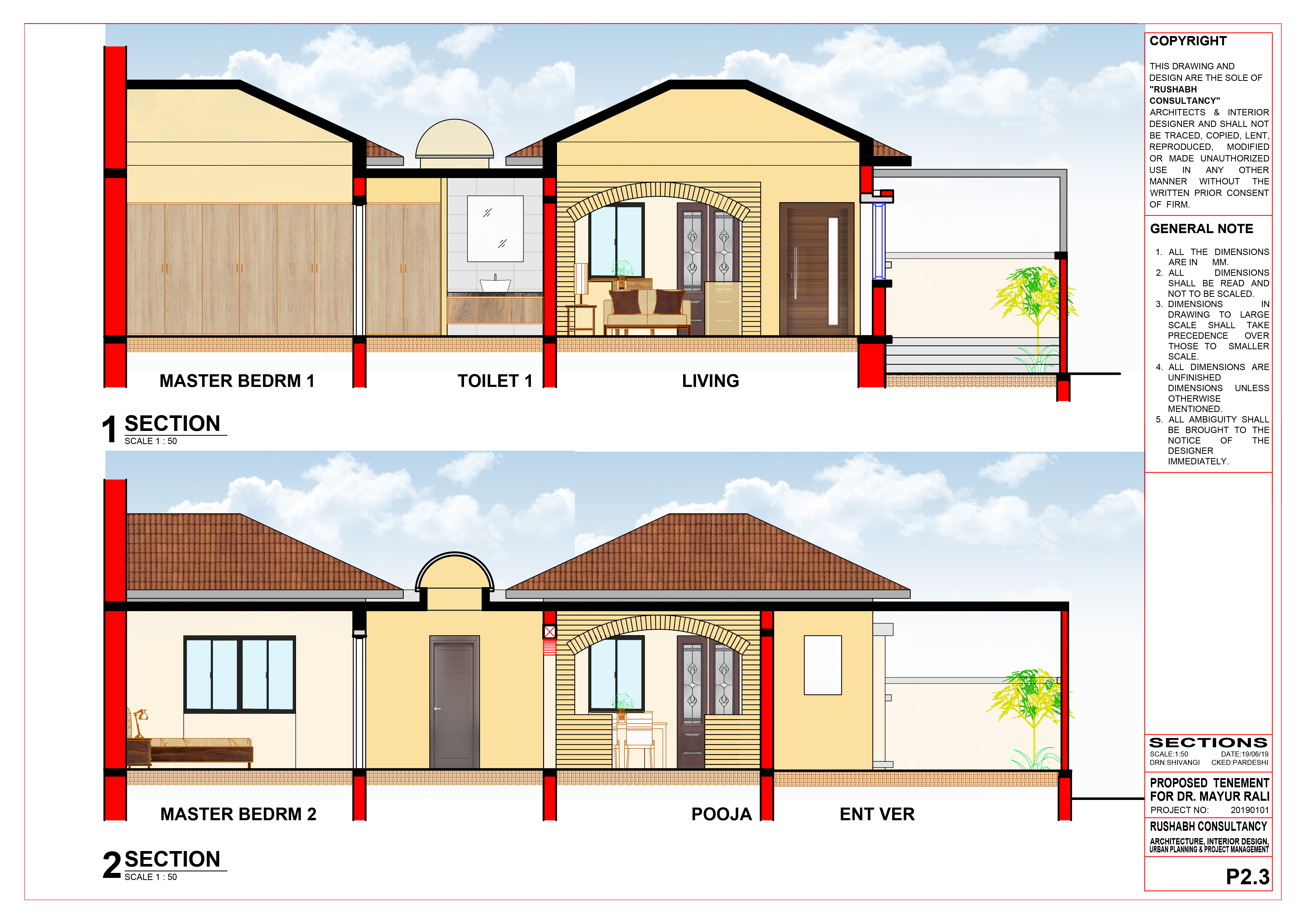 Residence for Mrs. Nandi (Unrealized Project)