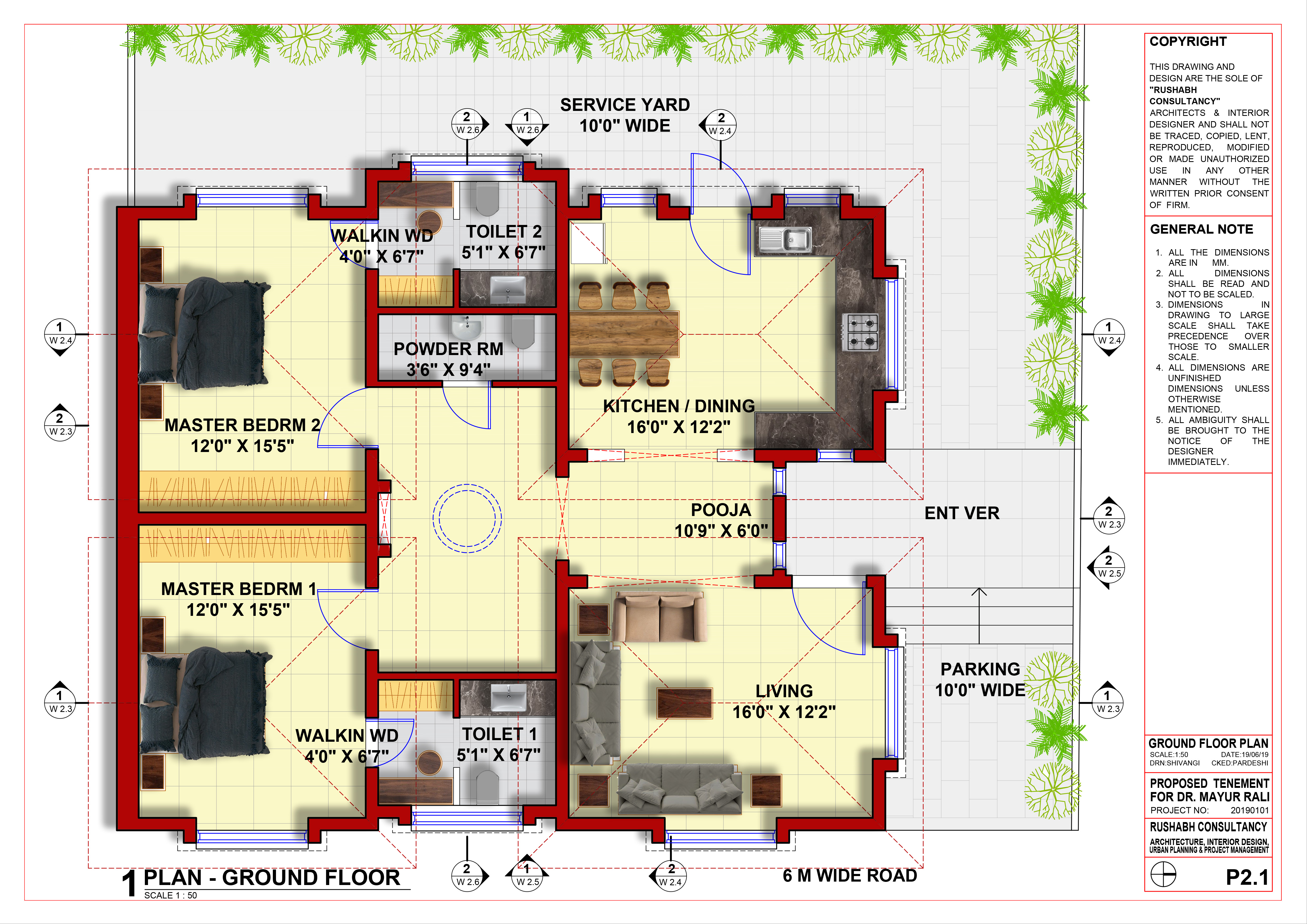 Residence for Mrs. Nandi (Unrealized Project) - image 3